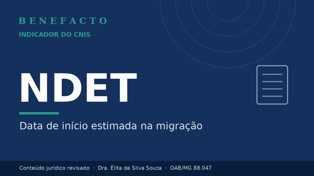NDET no CNIS: o que significa e como regularizar