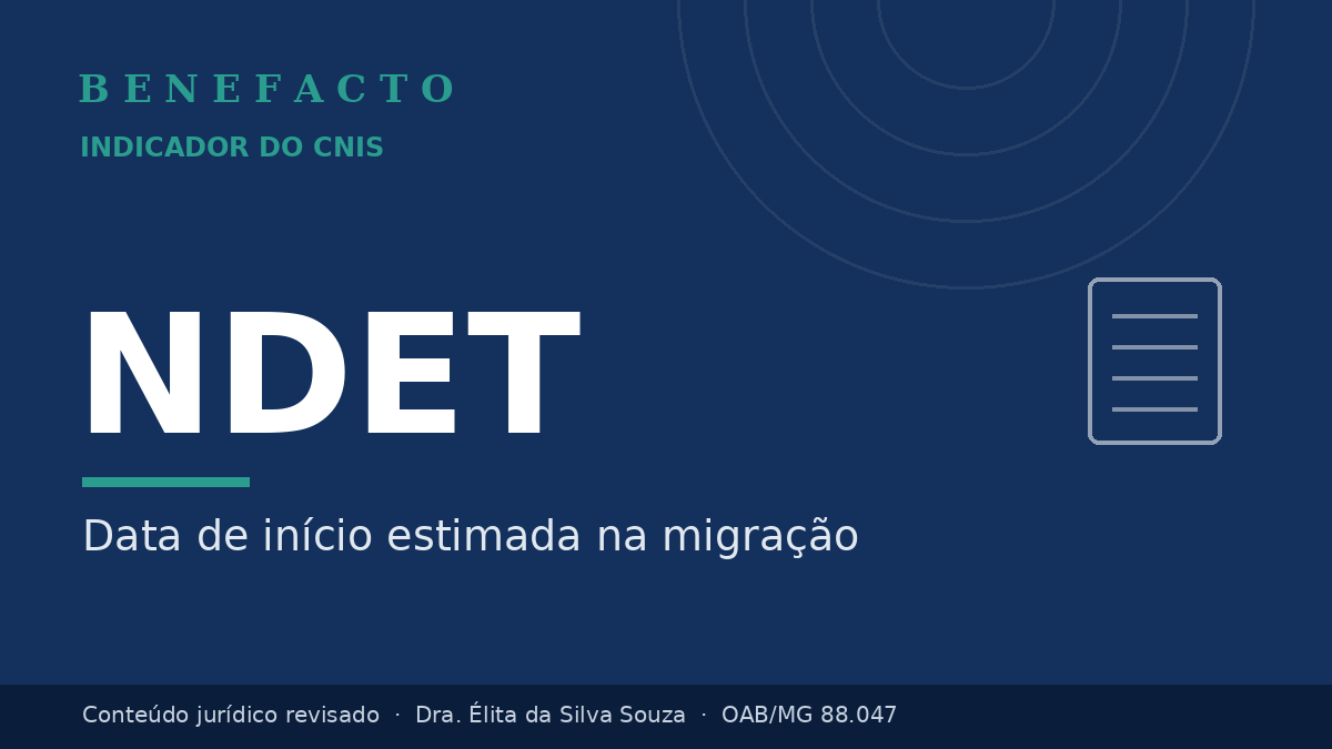 NDET no CNIS: o que significa e como regularizar