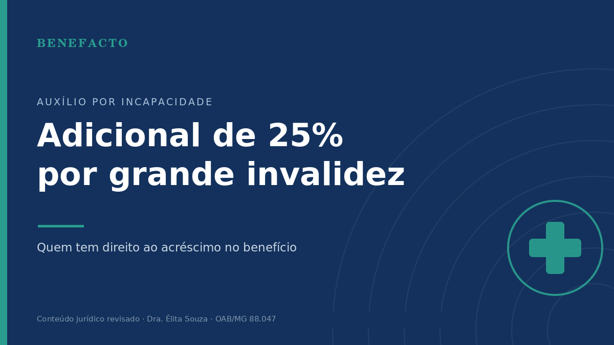 Adicional de 25% (Grande Invalidez): Quem Tem Direito