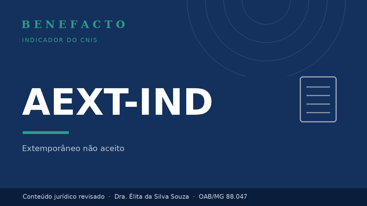 AEXT-IND no CNIS: o que significa e o que fazer