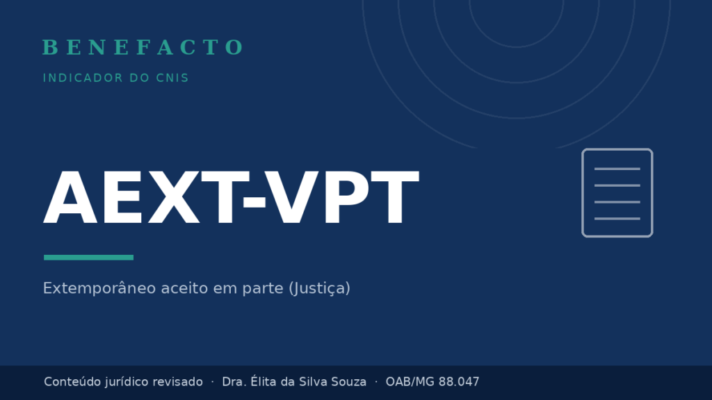 AEXT-VPT no CNIS: o que significa