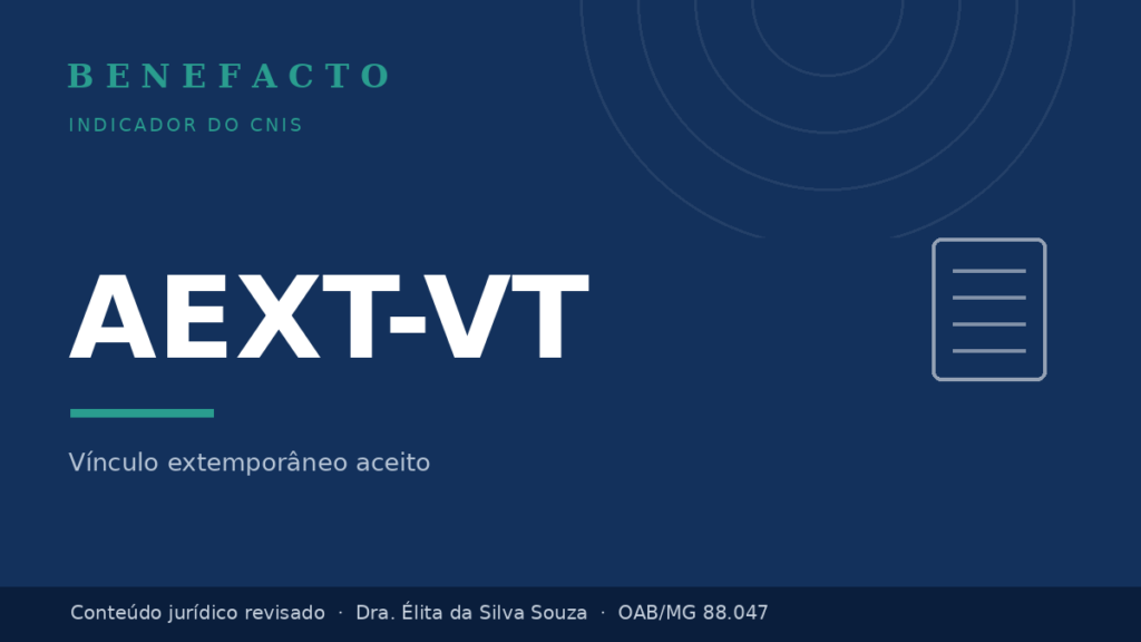 AEXT-VT no CNIS: o que significa