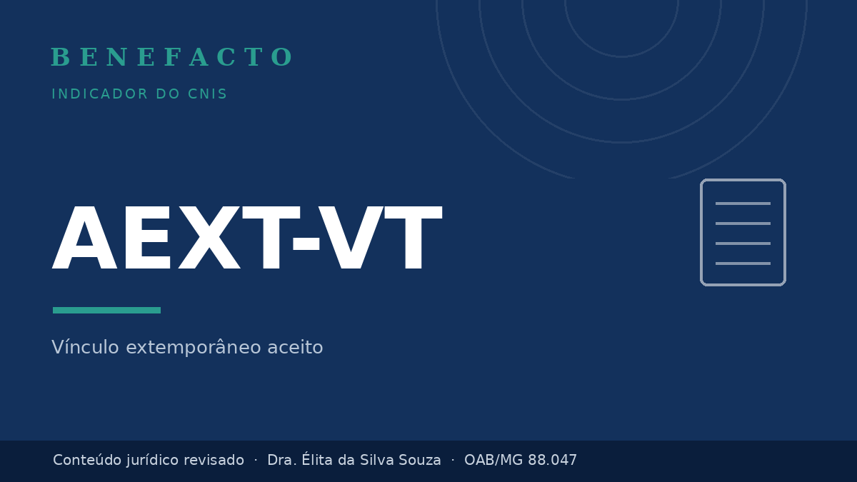 AEXT-VT no CNIS: o que significa