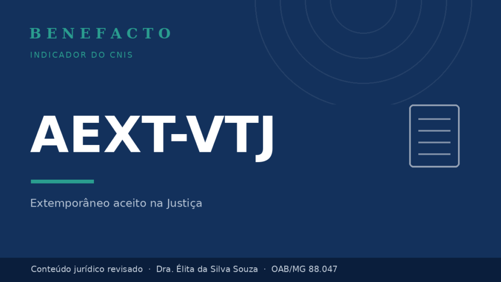 AEXT-VTJ no CNIS: o que significa