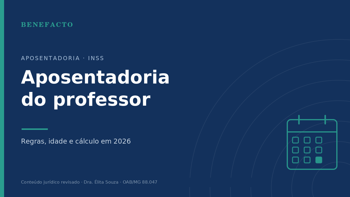 Aposentadoria do Professor em 2026: Regras, Idade e Cálculo