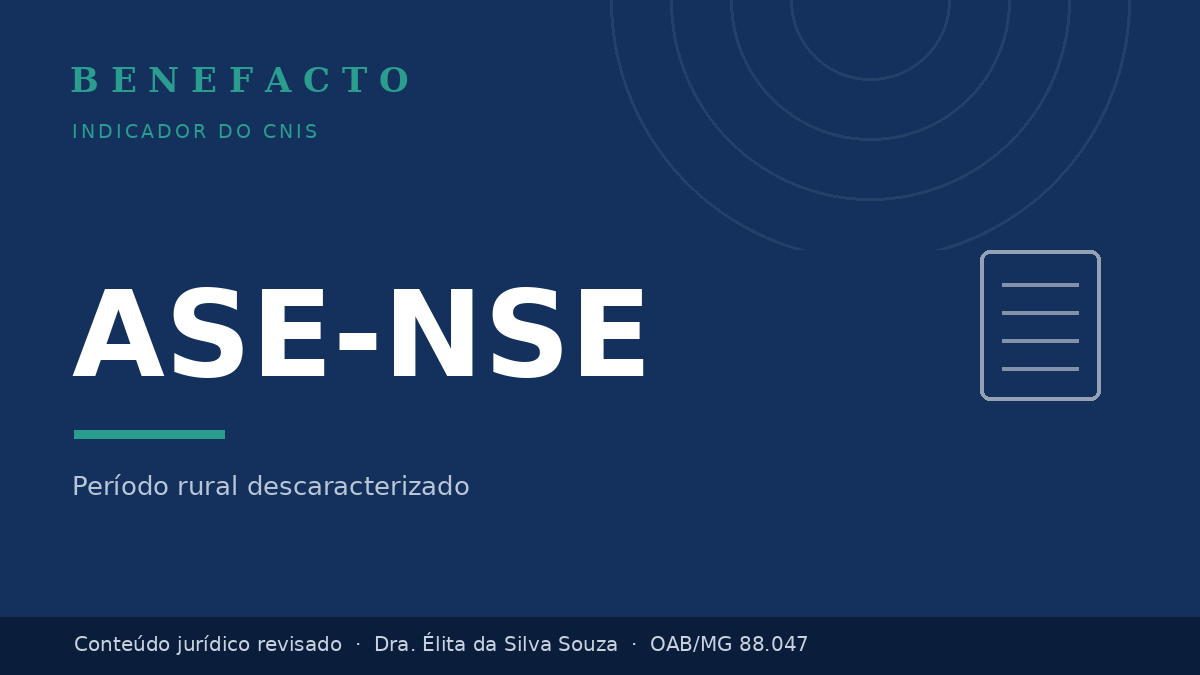 ASE-NSE no CNIS: o que significa