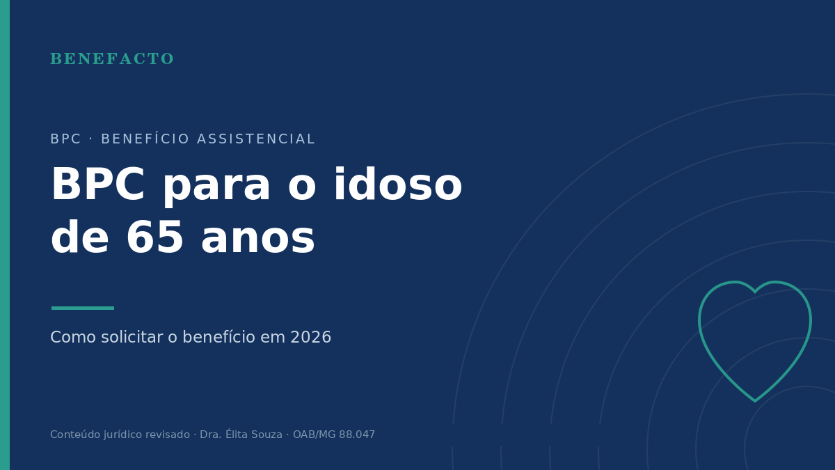 BPC para Idoso de 65 Anos: Como Solicitar em 2026