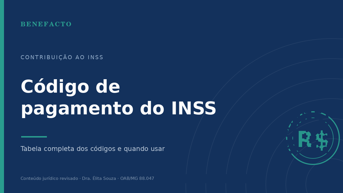 Código de Pagamento do INSS: Qual Usar em 2026