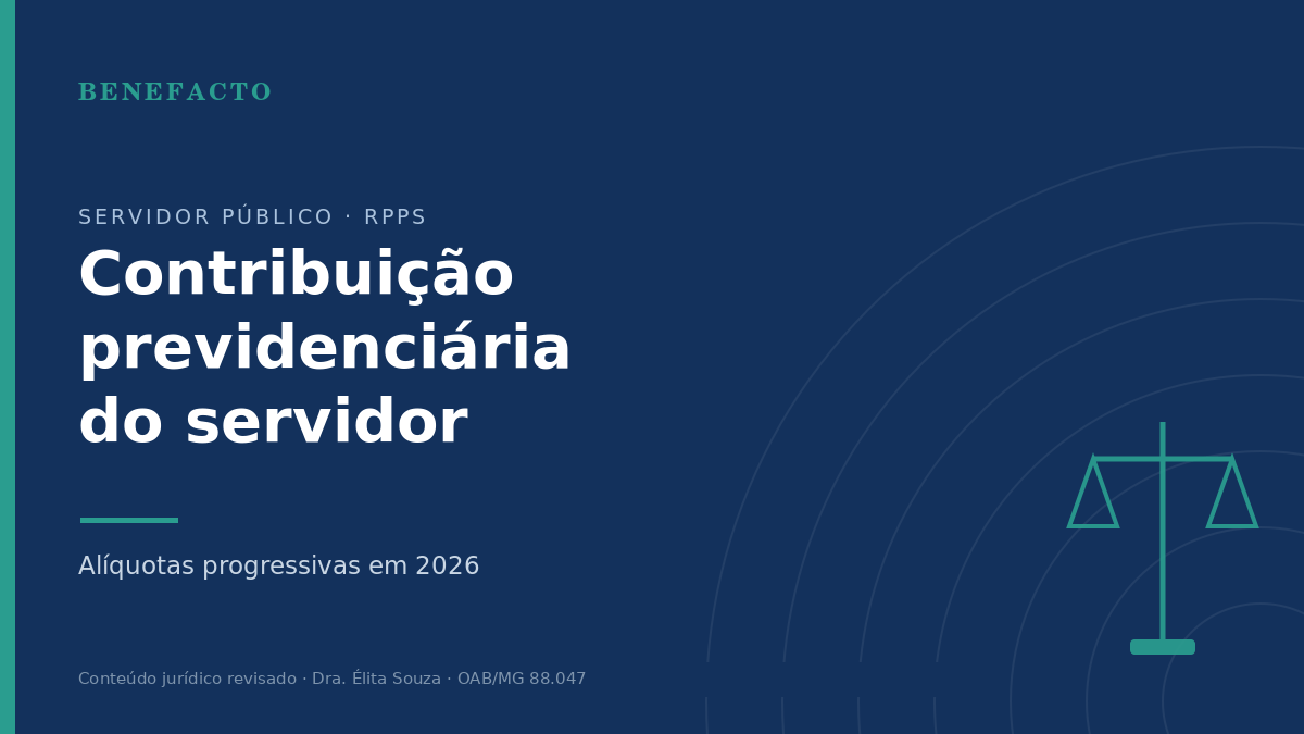 Contribuição Previdenciária do Servidor: Alíquotas em 2026