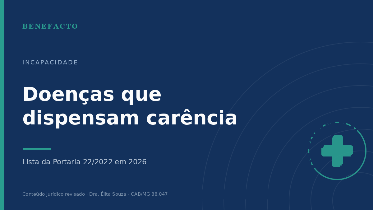 Doenças que Dispensam Carência do INSS em 2026: Lista Completa