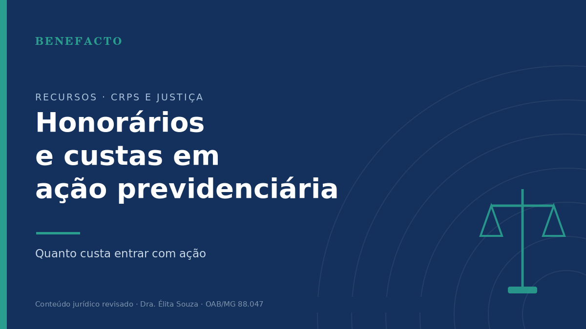 Honorários e Custas em Ação Previdenciária: Quanto Custa e Como Funciona em 2026