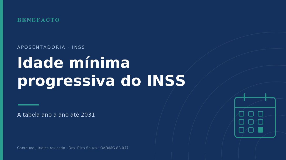 Idade Mínima Progressiva do INSS: Tabela Ano a Ano até 2031