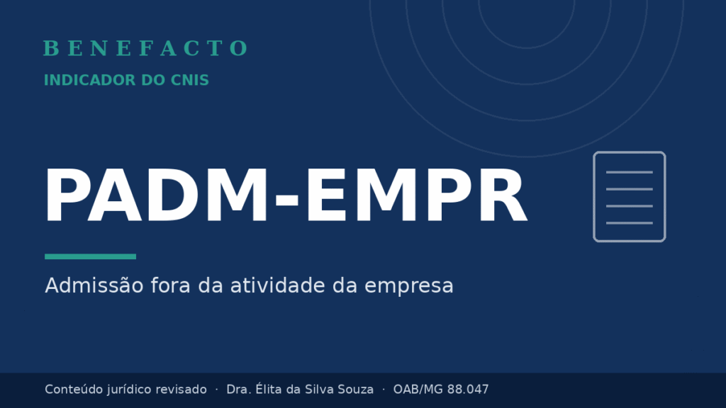 PADM-EMPR no CNIS