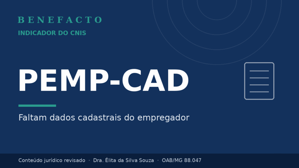PEMP-CAD no CNIS