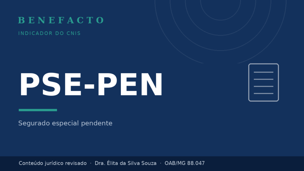 PSE-PEN no CNIS: o que significa e como regularizar