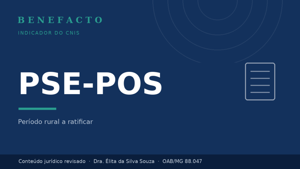 PSE-POS no CNIS: o que significa e como regularizar