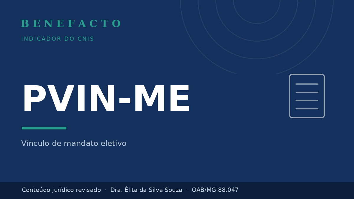 PVIN-ME no CNIS: o que significa e como regularizar