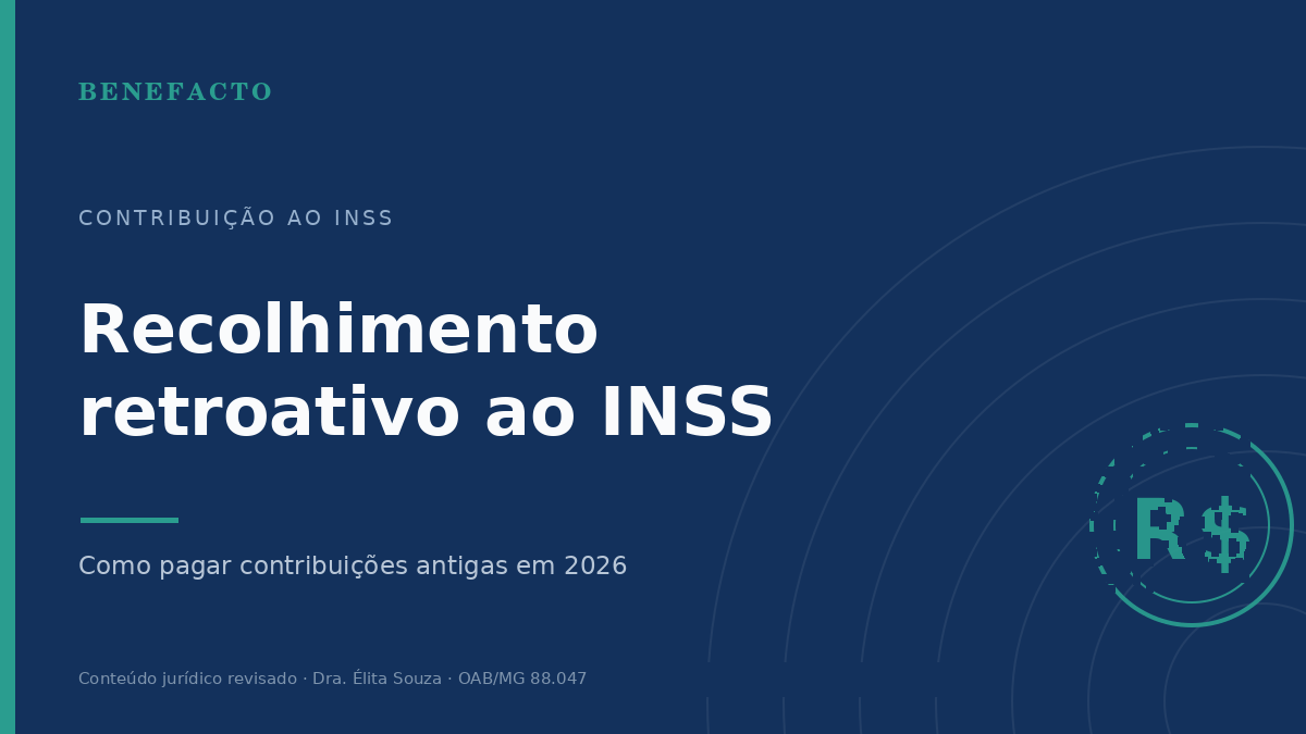 Recolhimento Retroativo de Contribuição ao INSS em 2026
