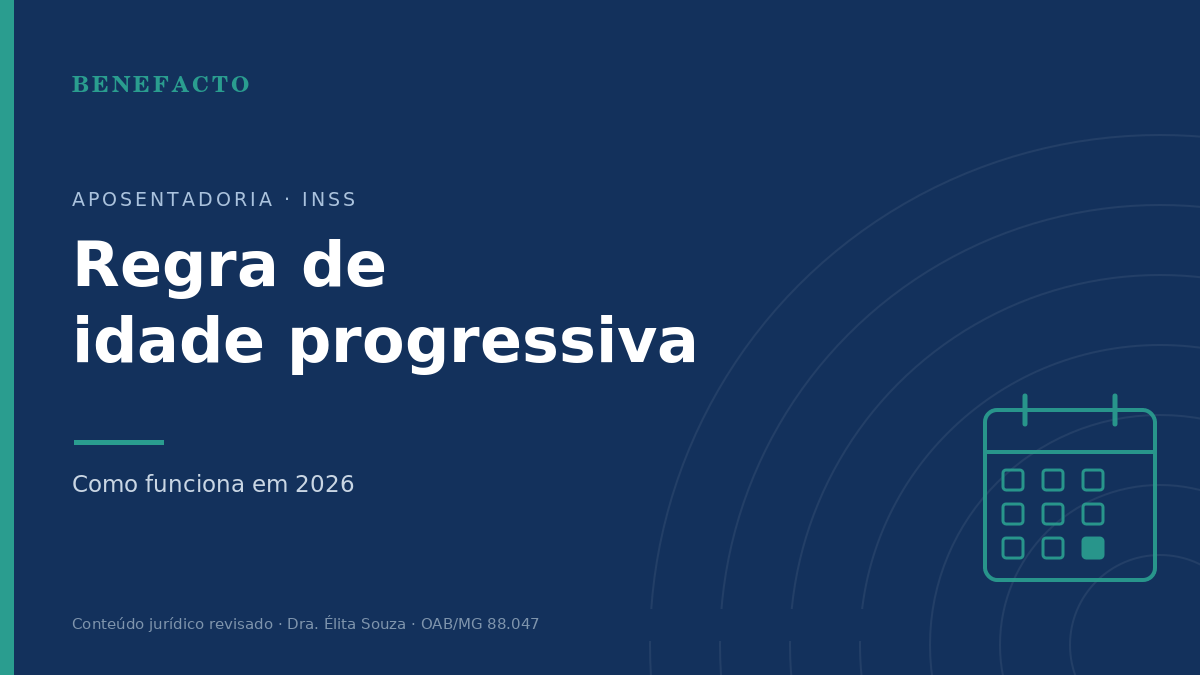 Regra de Transição da Idade Progressiva da Aposentadoria em 2026