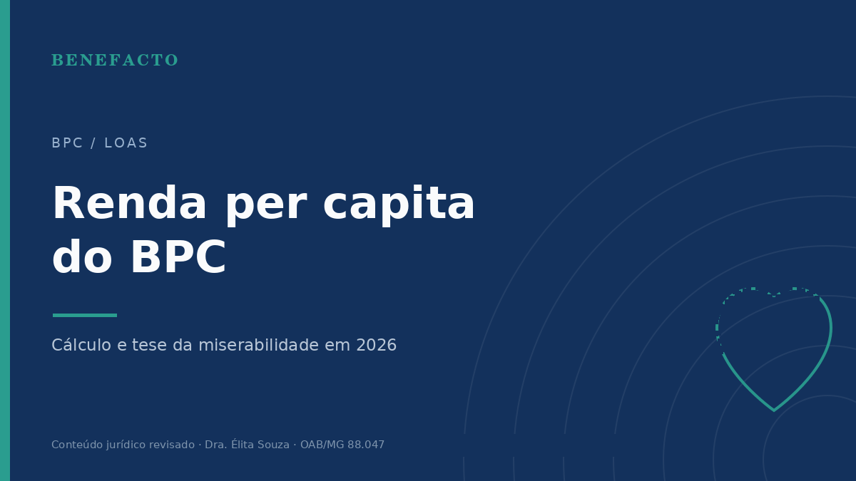 Renda Per Capita do BPC em 2026: Como Calcular e o Critério da Miserabilidade