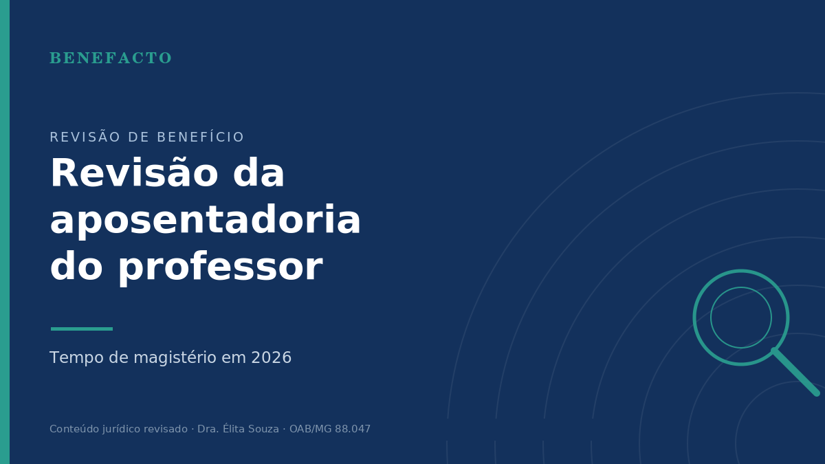 Revisão da Aposentadoria do Professor: Tempo de Magistério em 2026